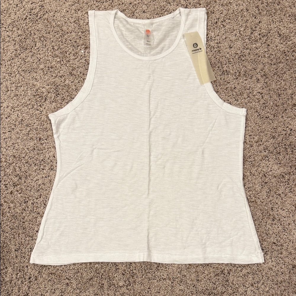 Mono B NEW White Tank Top